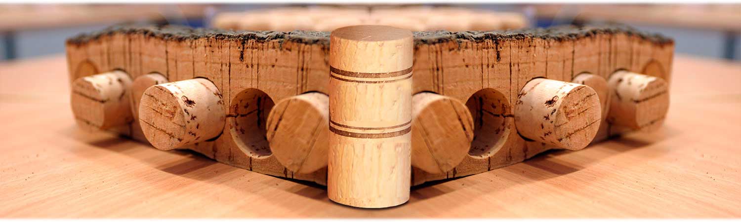 Tapones para vinos, cavas, espumosos, cervezas y barricas.